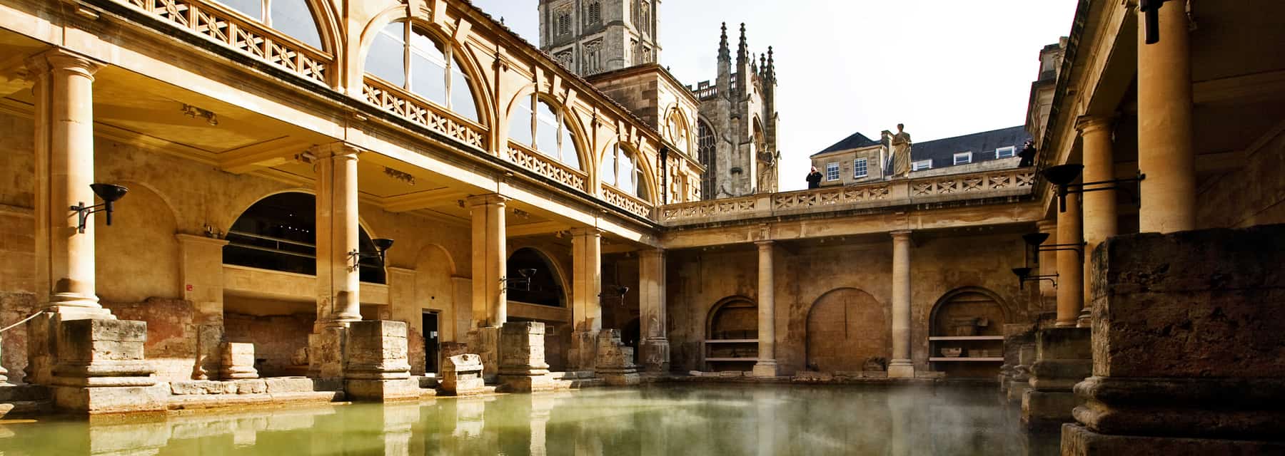 interior of the ancient roman baths